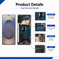 Compatible with Samsung Galaxy Series Flexible OLED Display Assembly with Frame | Wholesale Supplier,Panelix,S24U(S928)