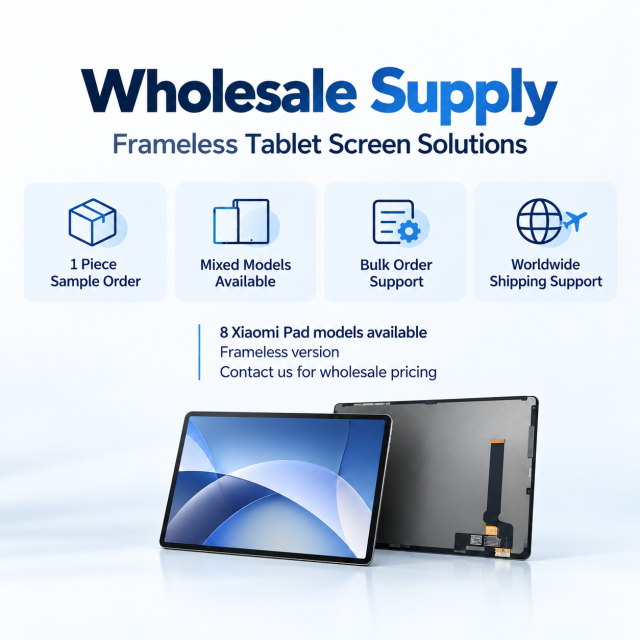 Frameless LCD Touch Screen Assembly for Xiaomi Pad 5 5 Pro 6 6 Pro 7 7 Pro 8 8 Pro,Panelix,Xiaomi Pad 5 6 7 8 LCD Touch Screen Assembly | Frameless