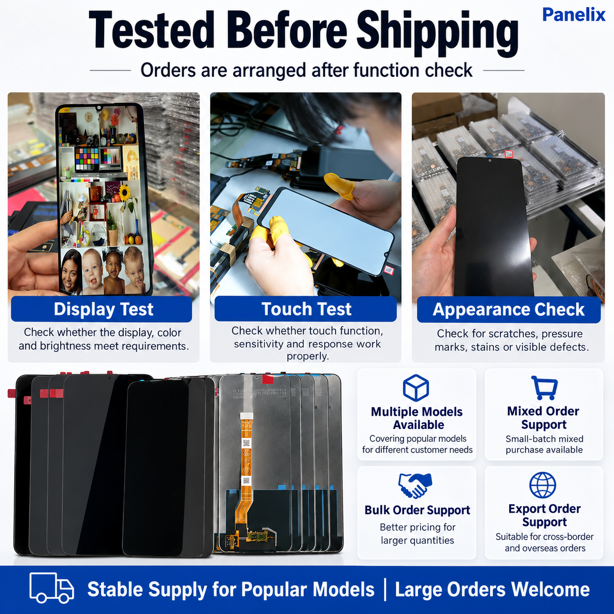 Compatible with OPPO A Series LCD Screen Assembly Original Quality Display Replacement,Panelix,OPPO A Series LCD Screen Assembly | Original Quality