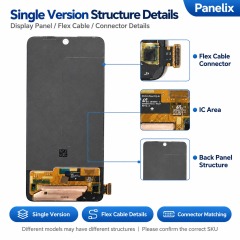 Compatible with Redmi Note 13 Series AMOLED Screen Assembly, Original Quality with Fingerprint Support, With Frame / Without Frame,Panelix,Compatible with Redmi Note 13 Series AMOLED Screen Assembly
