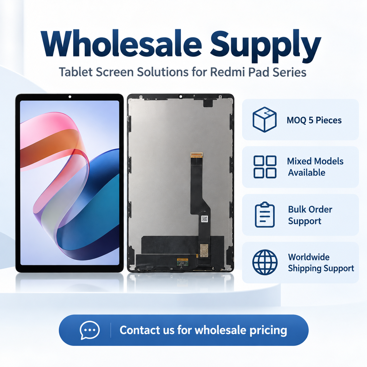 Compatible with Redmi Pad Series LCD Display Touch Screen Assembly,Panelix,Redmi Pad Screen Assembly Wholesale | Panelix