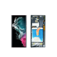 Compatible with Samsung Galaxy S22+ S23+ S24+ S25+  S22 Ultra S23 Ultra  S24 Ultra  S25 Ultra Flexible OLED Screen Assembly With Frame,Panelix,Samsung S22–S25 Plus/Ultra Flexible OLED With Frame