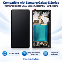 Samsung Galaxy S Series 1:1 Size Match Flexible OLED Screen Assembly with Frame,Panelix,Samsung S Series 1:1 Flexible OLED Screen