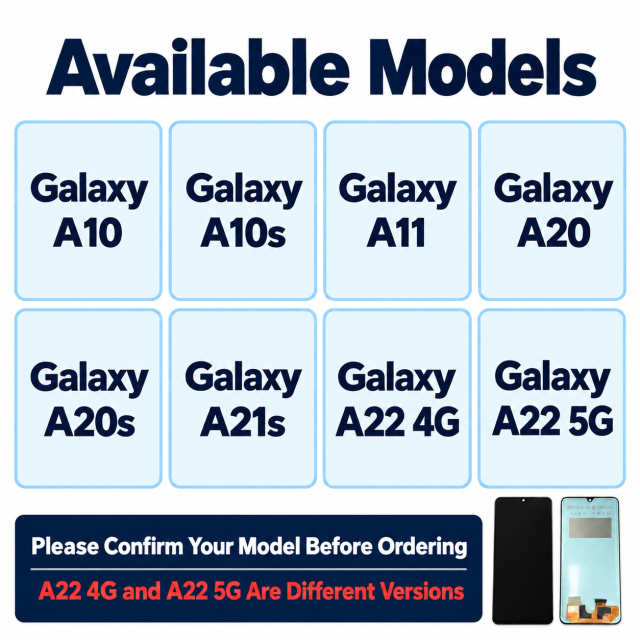 Samsung Galaxy A10/A10s/A11/A20/A20s/A21s/A22 4G/5G INCELL LCD Screen Assembly,Panelix,Samsung Galaxy A INCELL LCD Screen Assembly | Panelix