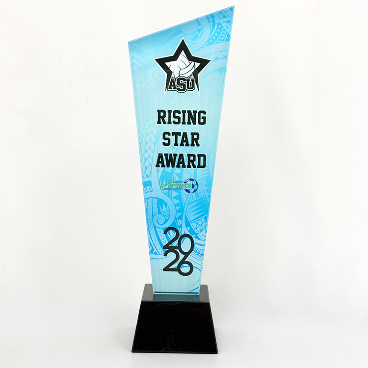 Full Color Printing Personalized Crystal Trophy Awards MH-J0961