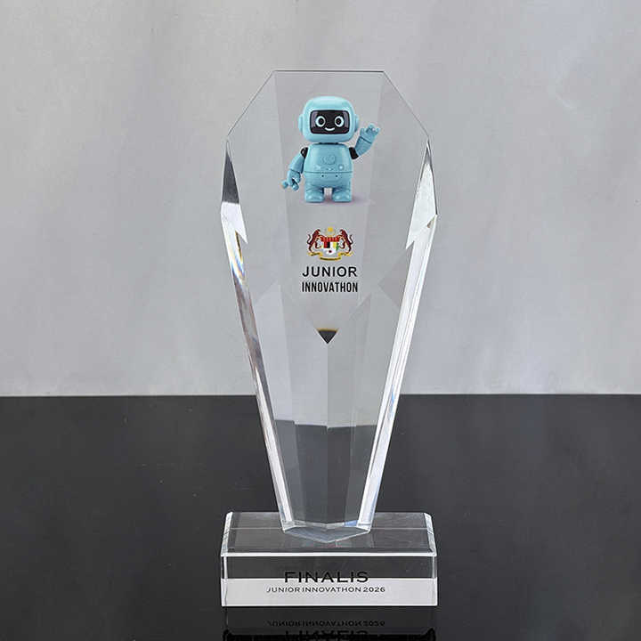 Personalized Clear Plaque Crystal Trophy Award MH-LJ0988