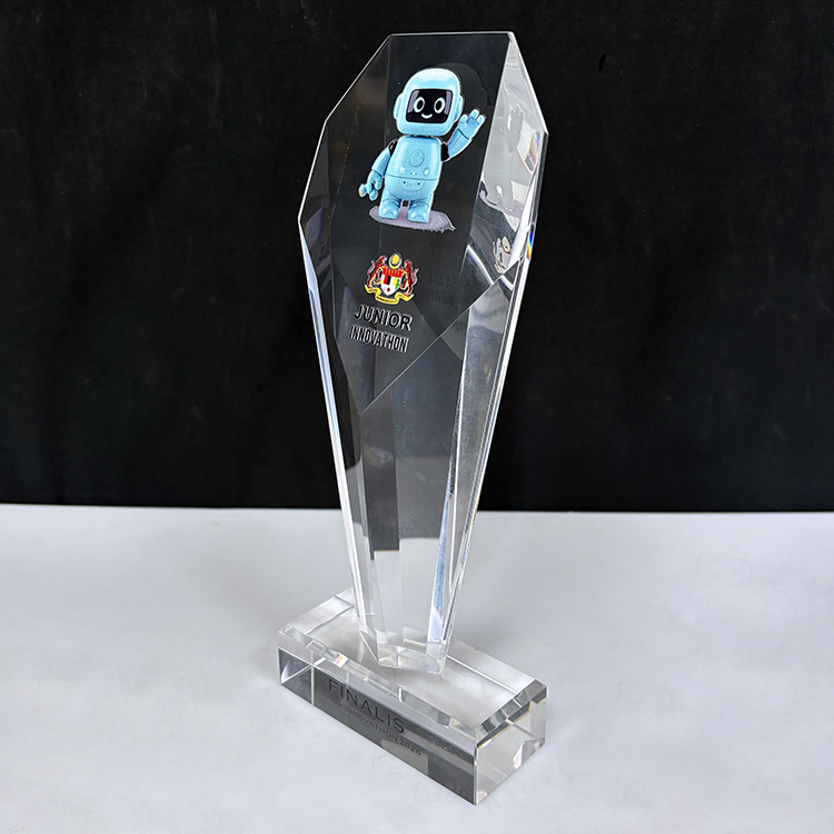 Personalized Clear Plaque Crystal Trophy Award MH-LJ0988