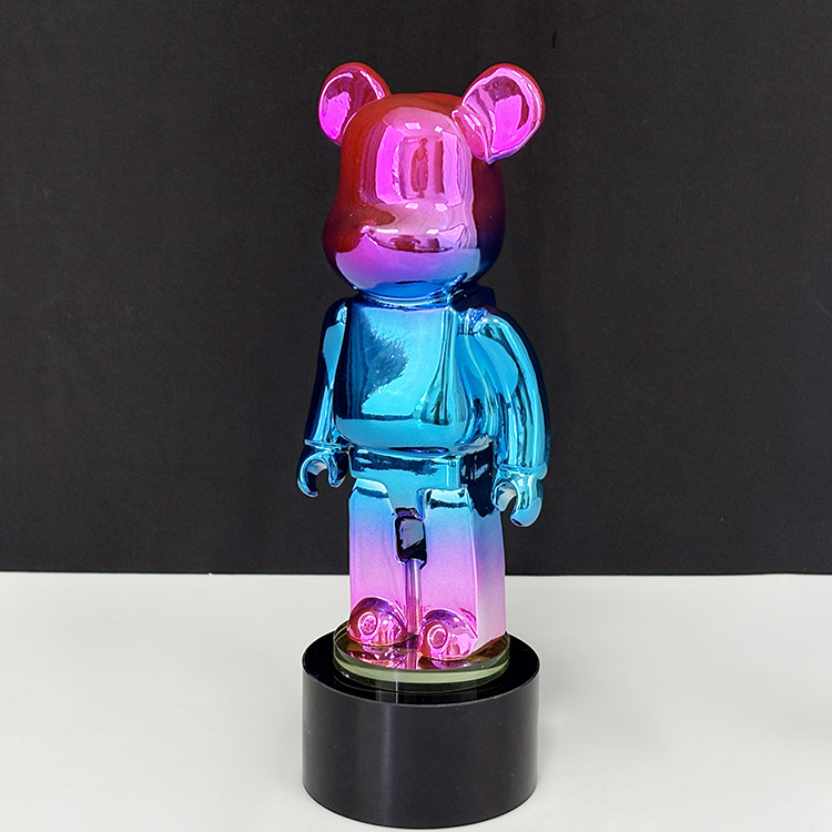 Rainbow Resin Bear Shape Crystal Trophy Awards MH-LJ0980