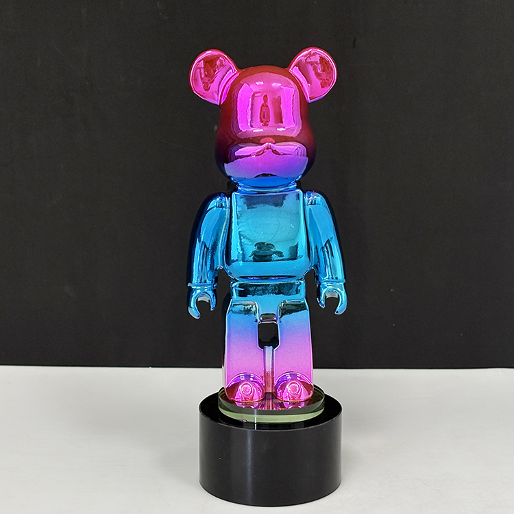 Rainbow Resin Bear Shape Crystal Trophy Awards MH-LJ0980