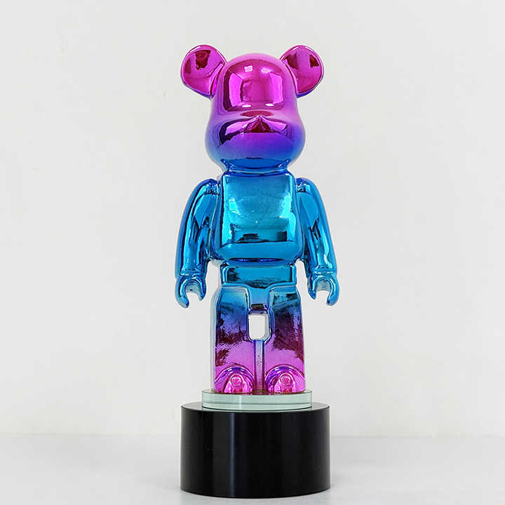 Rainbow Resin Bear Shape Crystal Trophy Awards MH-LJ0980