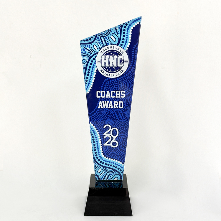 Full Color Printing Personalized Crystal Trophy Awards MH-J0961