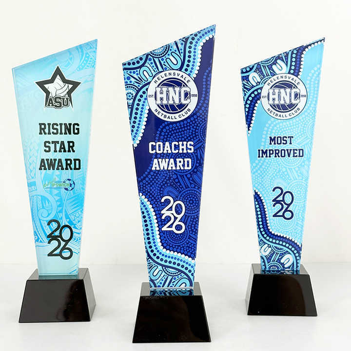 Full Color Printing Personalized Crystal Trophy Awards MH-J0961