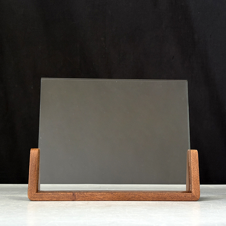 Blank Rectangle Plaque Crystal Trophy with Wooden Base MH-LJ0996