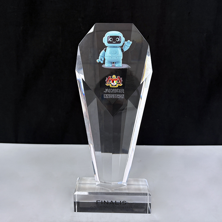 Personalized Clear Plaque Crystal Trophy Award MH-LJ0988