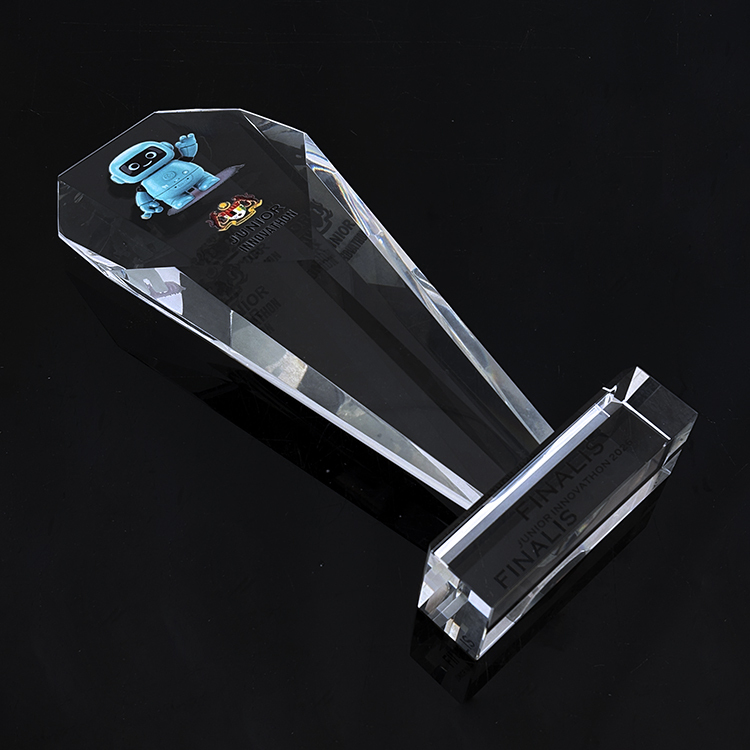 Personalized Clear Plaque Crystal Trophy Award MH-LJ0988