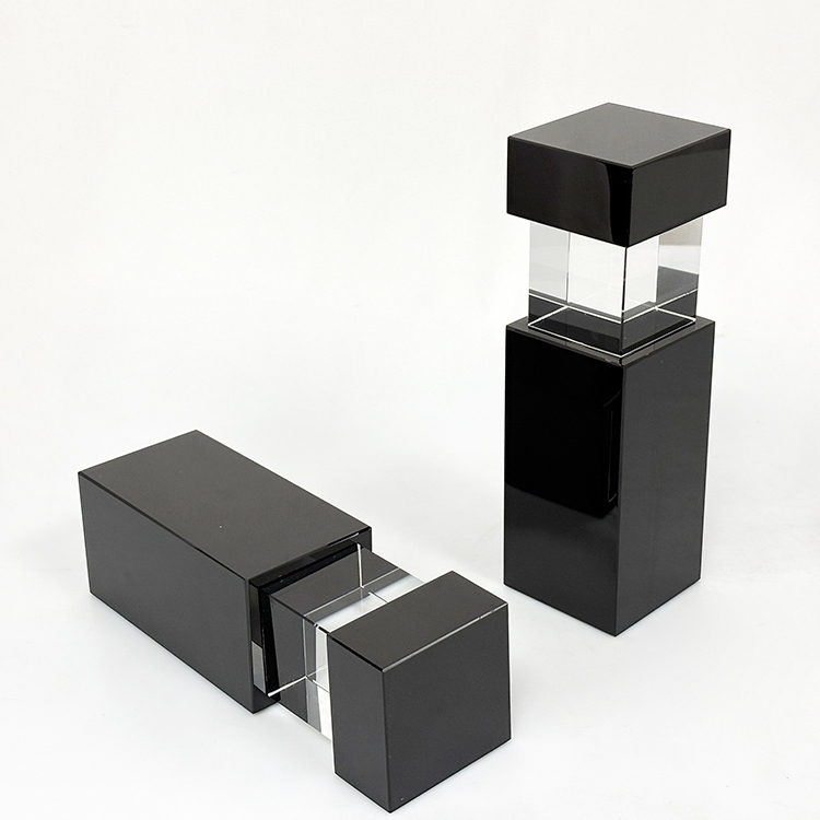 Black Clear Crystal Block Trophy Awards MH-LJ0958