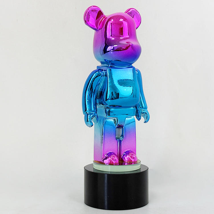 Rainbow Resin Bear Shape Crystal Trophy Awards MH-LJ0980