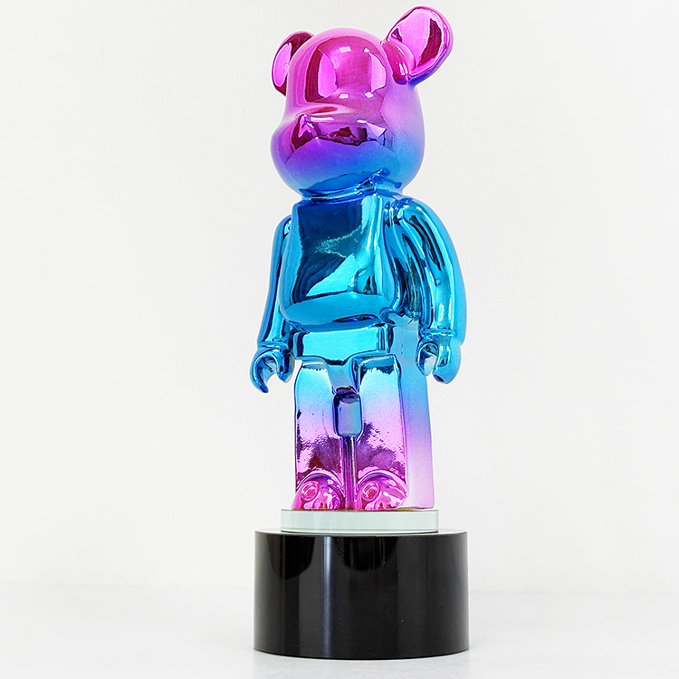 Rainbow Resin Bear Shape Crystal Trophy Awards MH-LJ0980