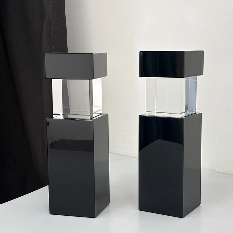 Black Clear Crystal Block Trophy Awards MH-LJ0958