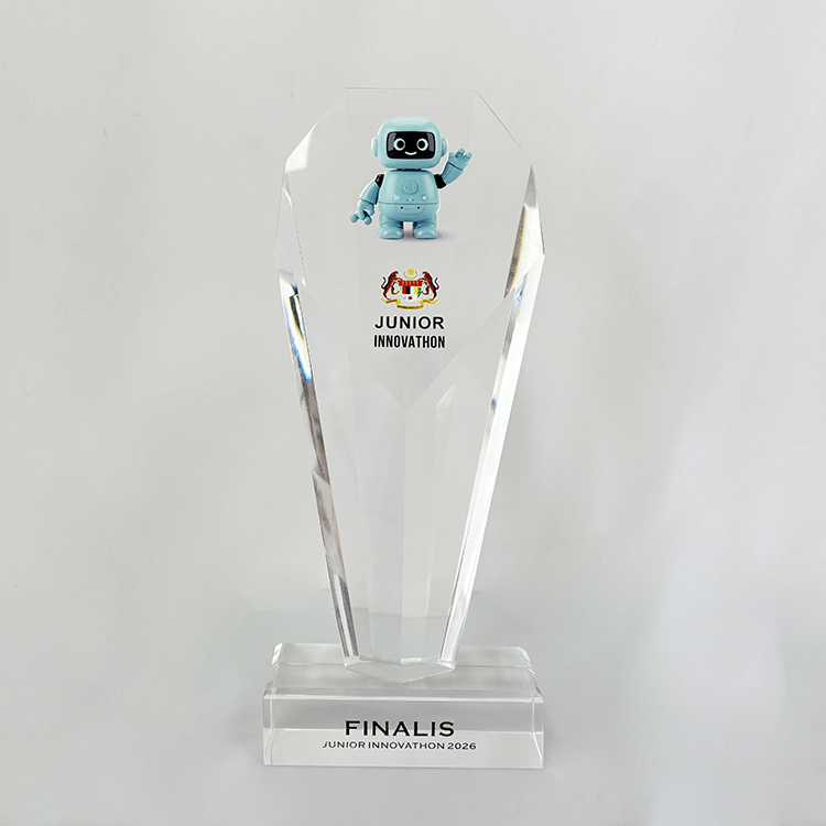 Personalized Clear Plaque Crystal Trophy Award MH-LJ0988