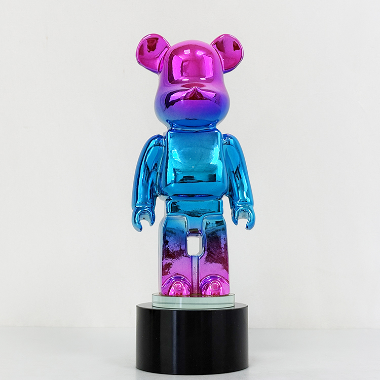 Rainbow Resin Bear Shape Crystal Trophy Awards MH-LJ0980