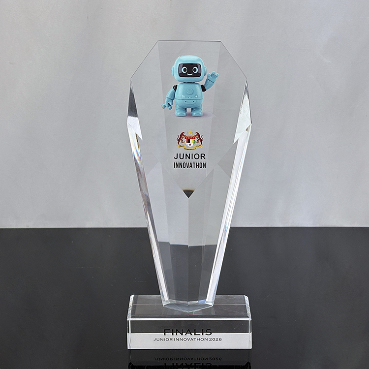 Personalized Clear Plaque Crystal Trophy Award MH-LJ0988
