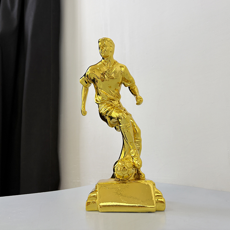 Golden Silver Bronze Resin Trophy Cup for Soccer and Football Game Champion Gift Trophy Cups  MH-LJ0943