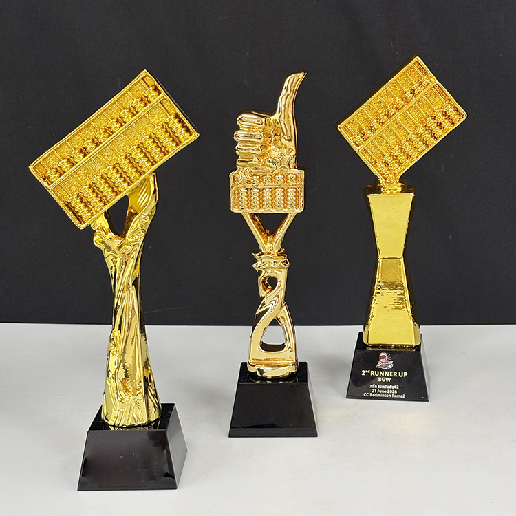 Gold Resin Abacus Thumb up Event Trophy Award MH-LJ0946