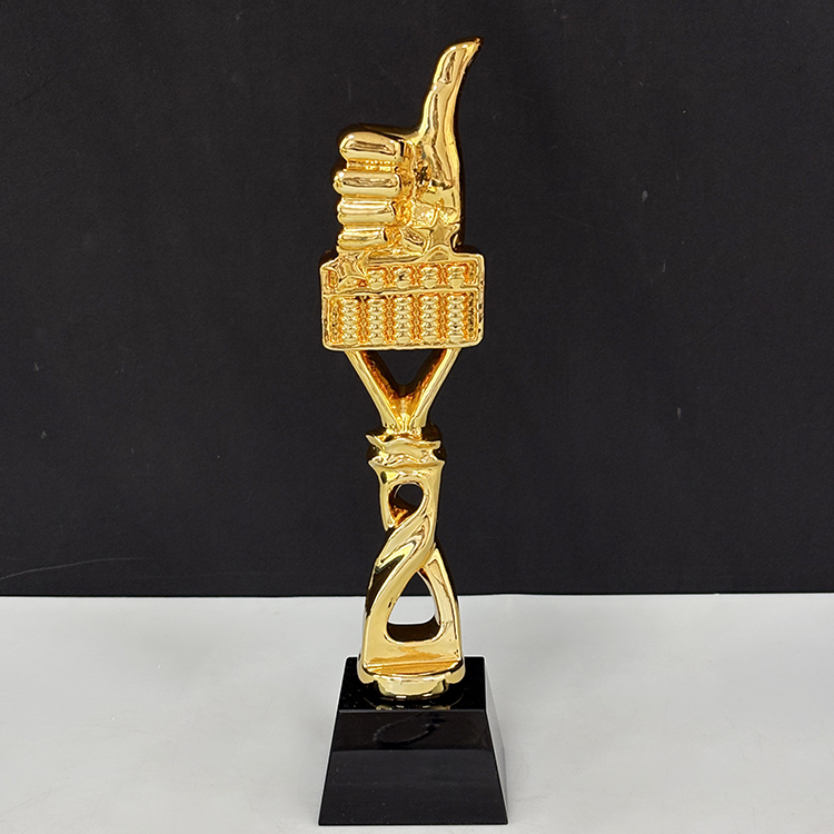 Gold Resin Abacus Thumb up Event Trophy Award MH-LJ0946