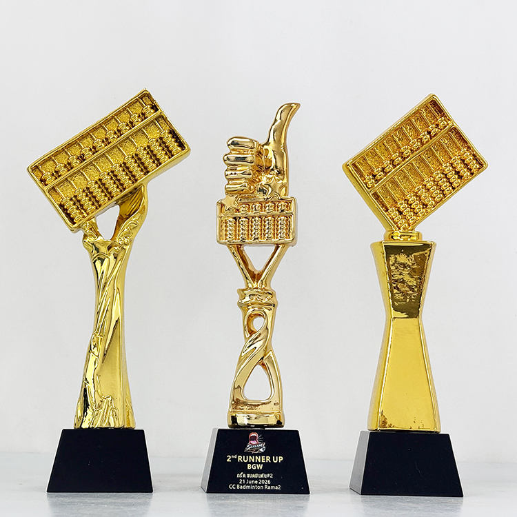 Gold Resin Abacus Thumb up Event Trophy Award MH-LJ0946