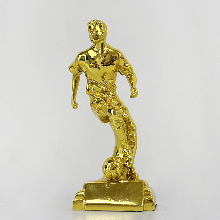 Golden Silver Bronze Resin Trophy Cup for Soccer and Football Game Champion Gift Trophy Cups  MH-LJ0943