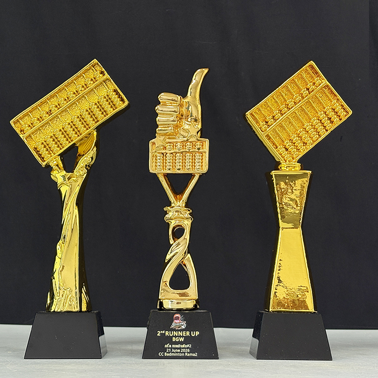 Gold Resin Abacus Thumb up Event Trophy Award MH-LJ0946