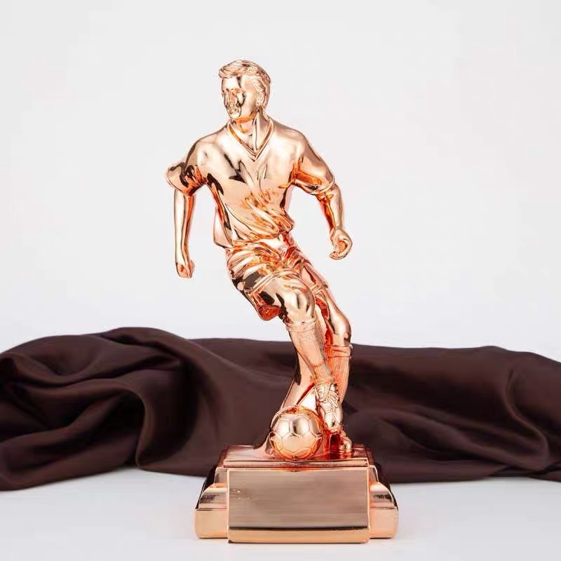 Golden Silver Bronze Resin Trophy Cup for Soccer and Football Game Champion Gift Trophy Cups  MH-LJ0943