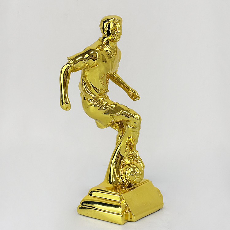 Golden Silver Bronze Resin Trophy Cup for Soccer and Football Game Champion Gift Trophy Cups  MH-LJ0943
