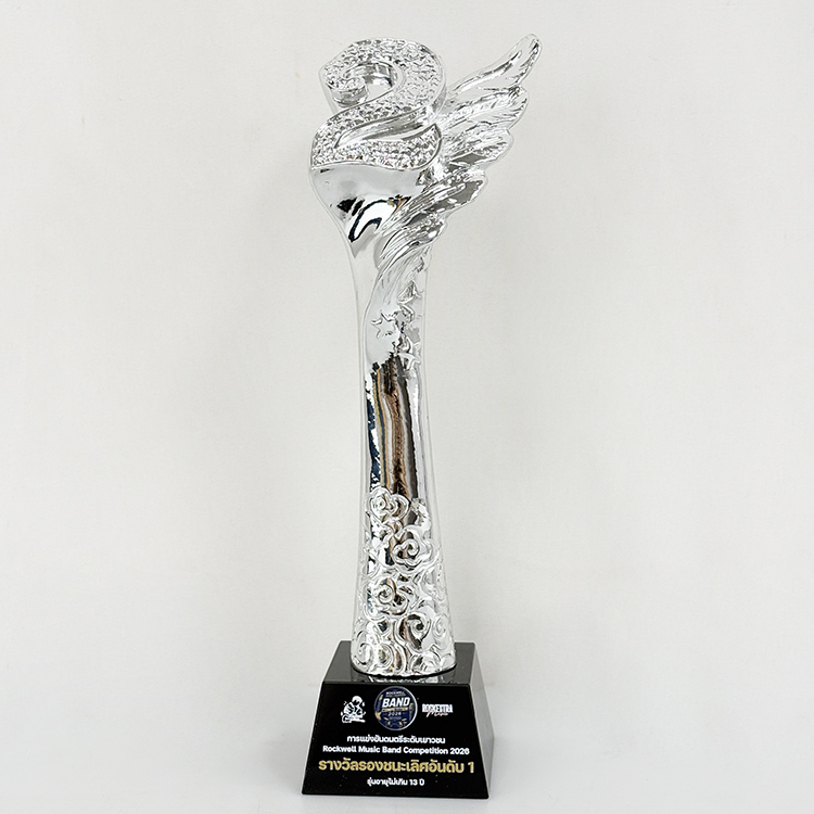 Gold Silver Bronze Resin No.1 2 3 Crystal Plaque Crystal Trophy Award MH-LJ0941