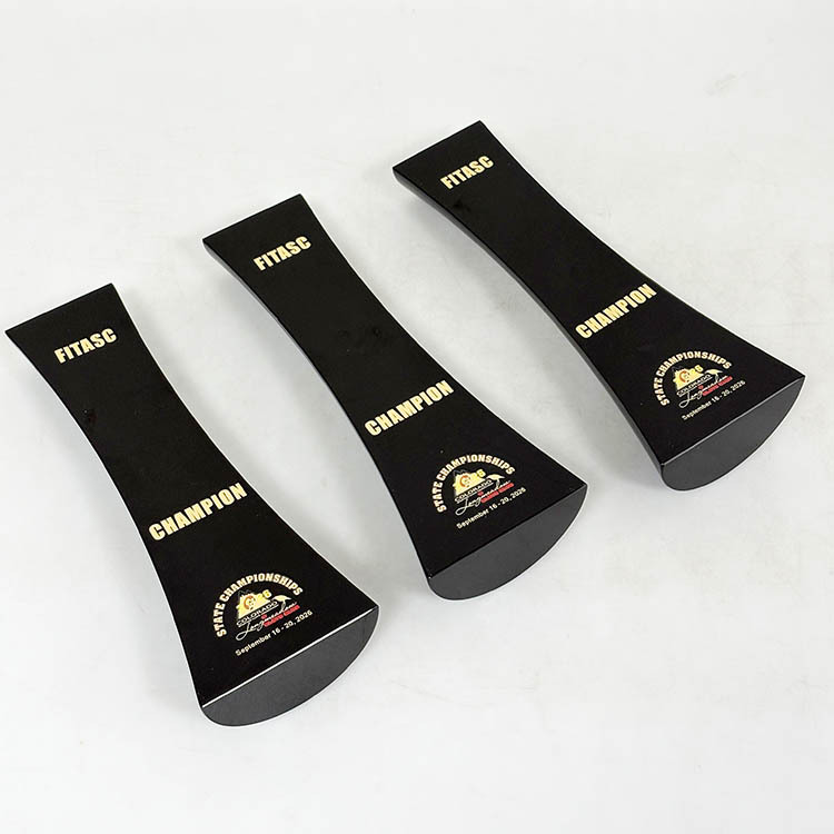 Personalized Black Crystal Trophy MH-LJ0905
