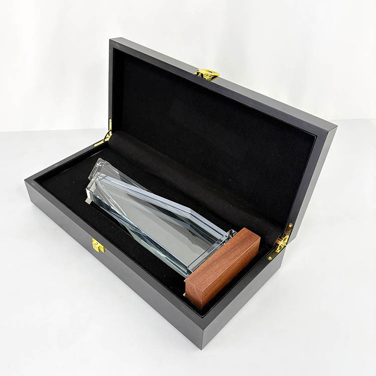 Blank  Crystal Trophy with Wooden Stand MH-LJ0861
