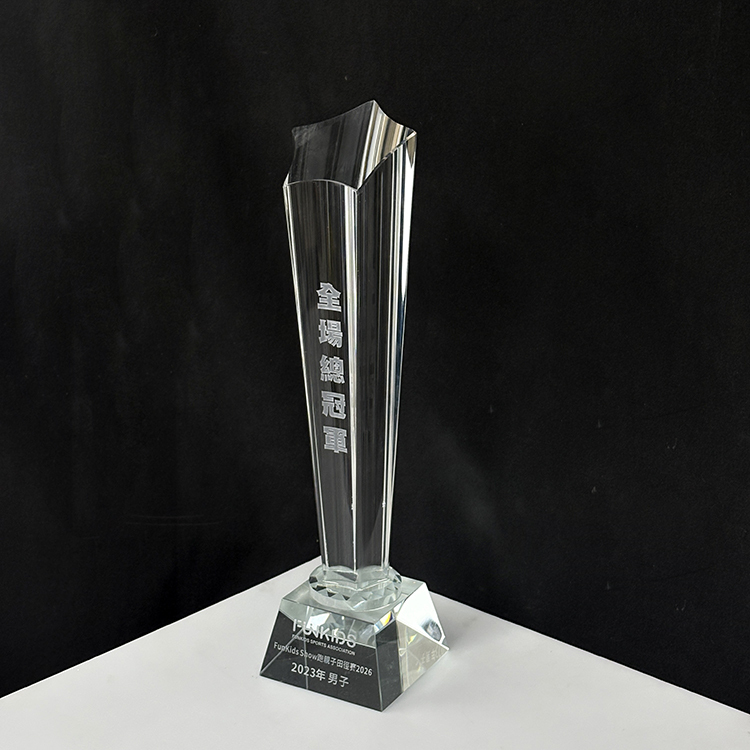 Personalized Crystal Star Glass Plaque Trophy Awards MH-LJ0876