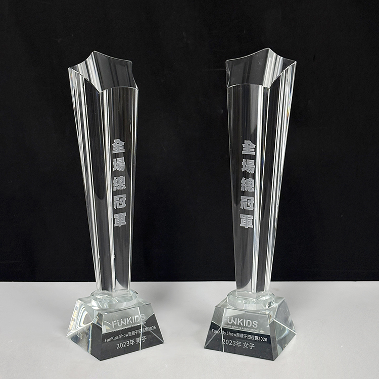 Personalized Crystal Star Glass Plaque Trophy Awards MH-LJ0876