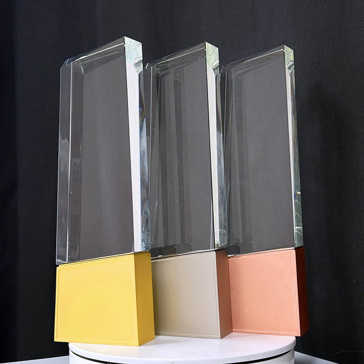 Gold Silver Bronze Metal Base Blank Crystal Trophy Awards MH-LJ0920