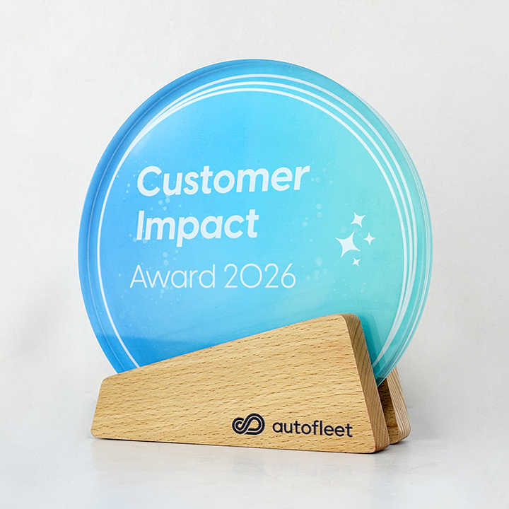 Full Color Printing Round Crystal Glass Awards Plaque Trophy with Wood Base