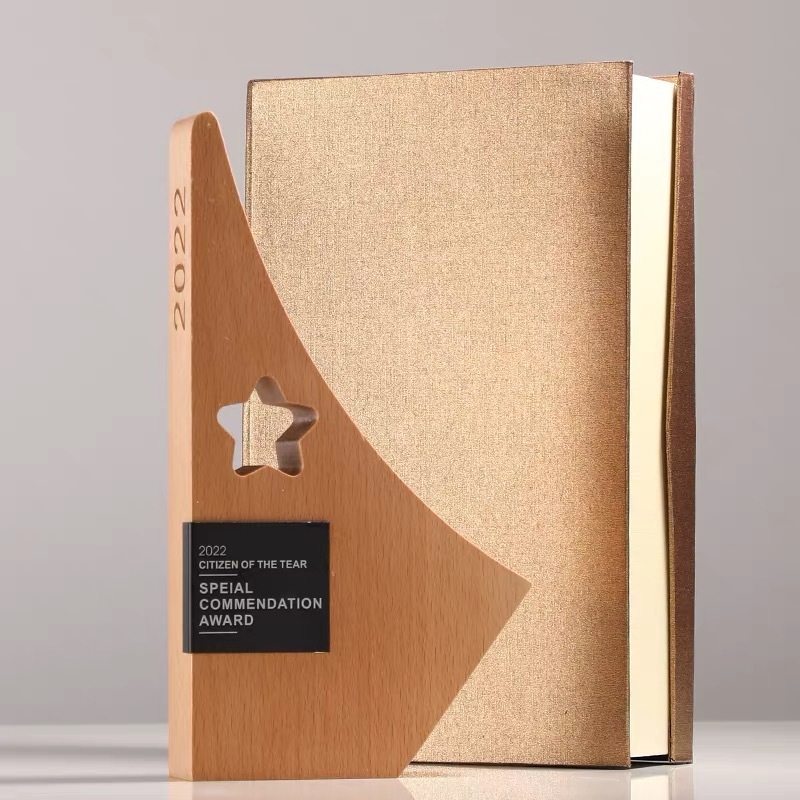 Personalized Triangle Shape Wood Trophy MH-LJ0884