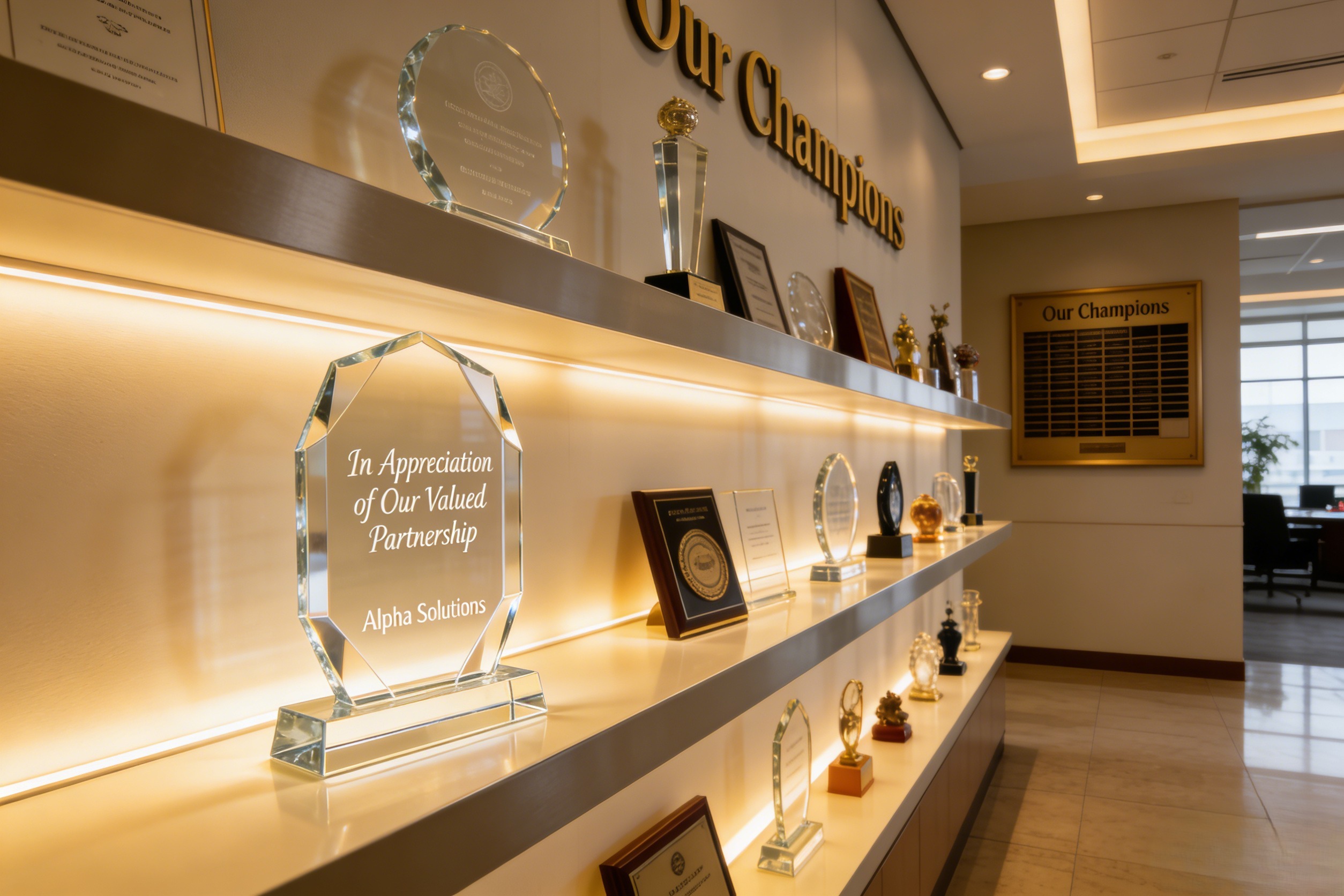 Oem_odm Acrylic Sales Achievement Trophies - Quick Custom Top Performer Milestone Award For Team