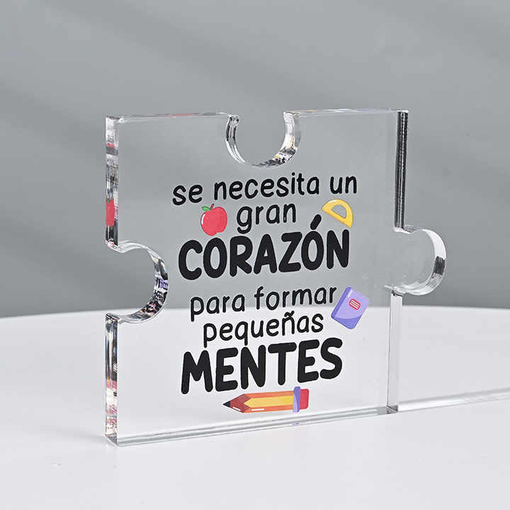 New Curve Puzzle Acrylic Gift for Parents, Relatives, Friends, Colleagues, Handicrafts, Desktop Ornaments