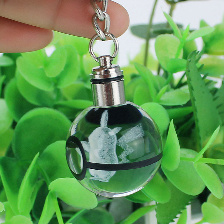 Crystal Ball 3D LED Night Light Key Ring MH-YS0484