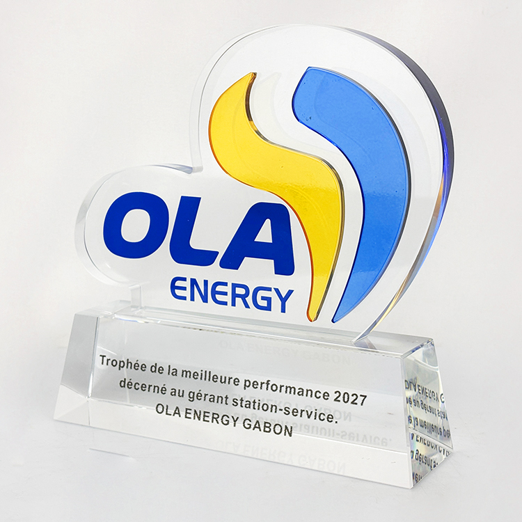 Personalized Customized Shape Glass Crystal Trophy MH-LJ0812