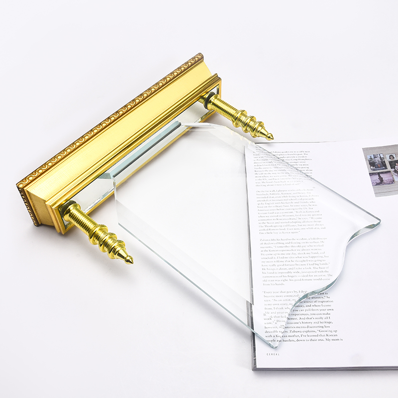 Professional Manufacturer Plaque Golden Base Creative Solid Crystal Trophy Fine Workmanship Glass Awards