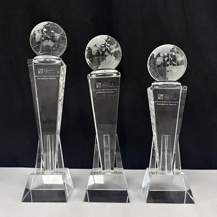 Personalized Crystal Globe Sports Event Crystal Trophy Award MH-LJ0802
