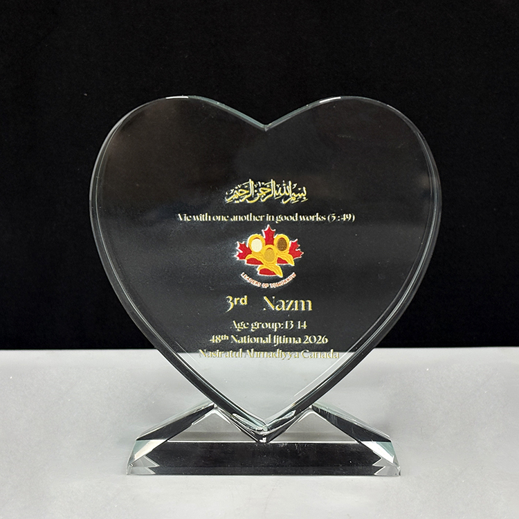 Personalized Heart Crystal Trophy Photo Frame Trophy MH-LJ0773