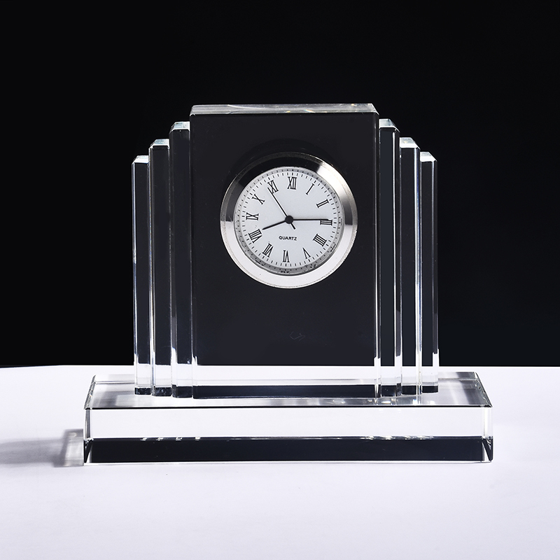 22mm Clock Insert Arch Shape Grandfather Crystal Desk Clock for Home Decoration